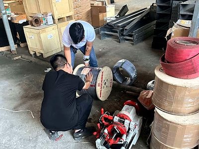 Power and signal cable prepared for a water infrastructure project